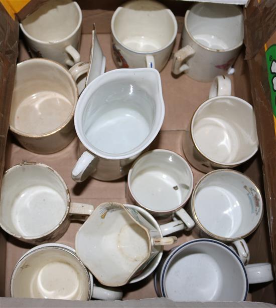 Collection George V and Queen Elizabeth II Coronation mugs